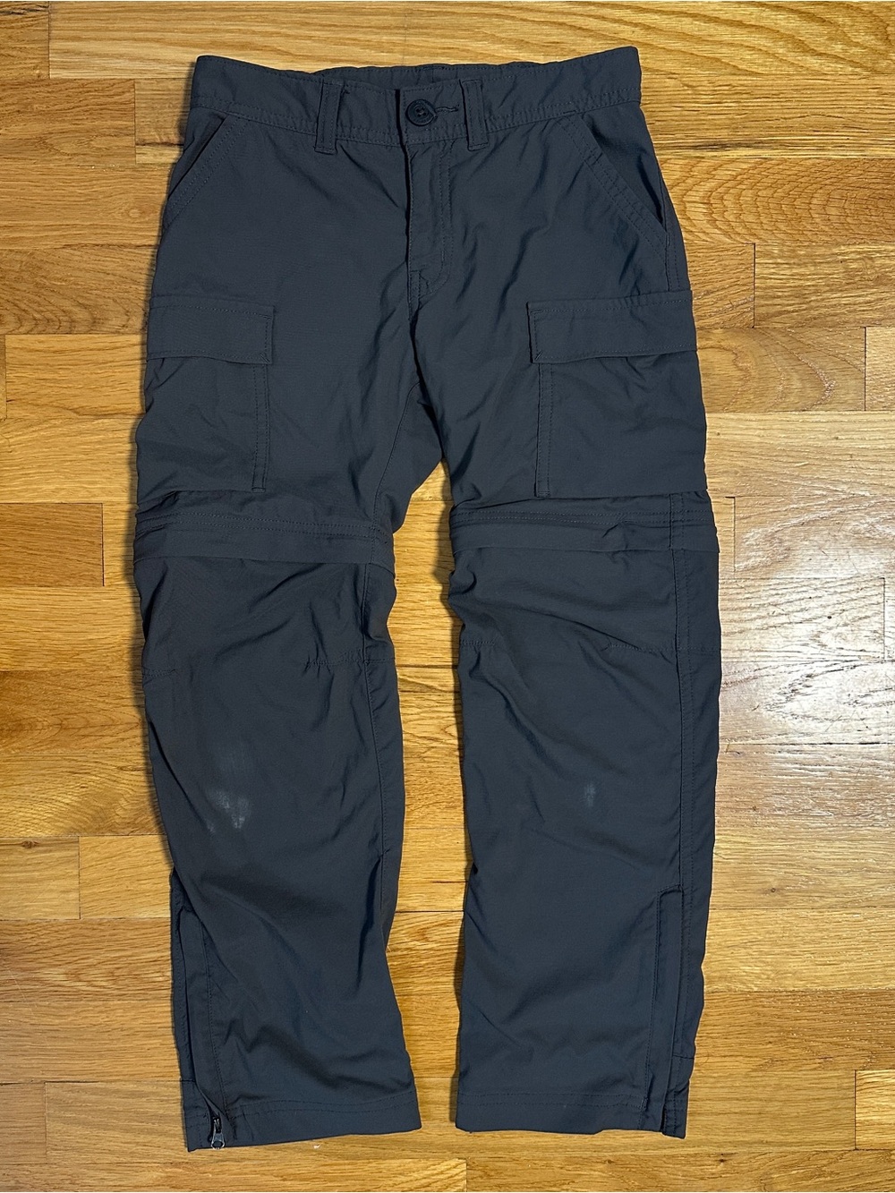 REI Kids Convertible Cargo Pants in Dark Gray
